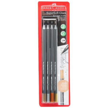 Lápis Grafite Ecolápis Faber-Castell SuperSoft Glam 04 Und