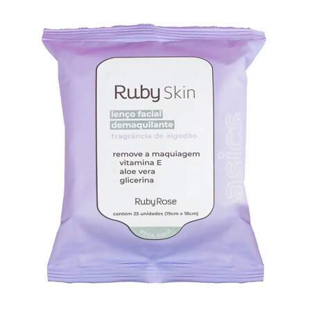 Lenço Facial Demaquilante Basics HB-203 Ruby Rose