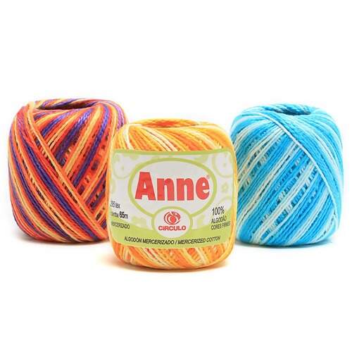 Linha Anne 65 mt Circulo Cores Mescladas