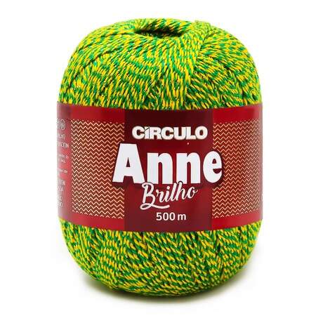 Linha Anne Brilho Circulo Copa do Mundo 90011 Verde-Amarelo 500mts FL