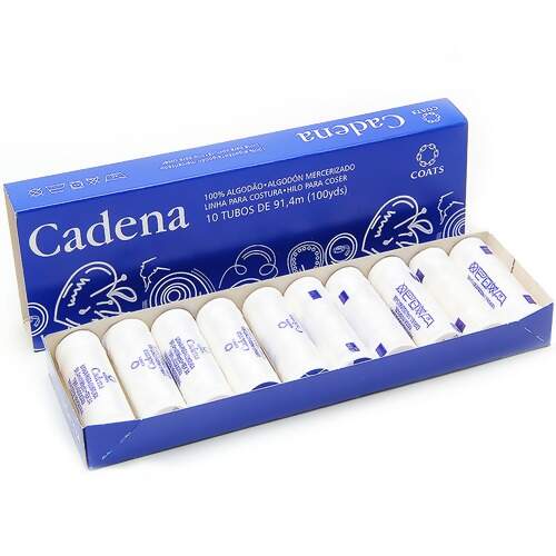 Linha para Costura Cadena Coats 100% Algodão com 10 Und