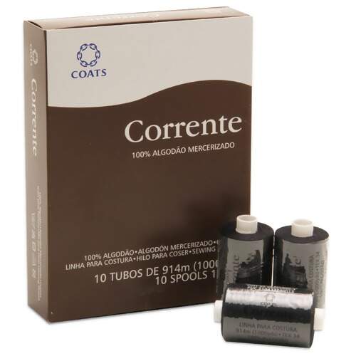 Linha Corrente Marrom Cor Preta x020 1000jds com 10 Und