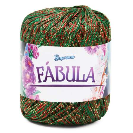 Linha Fábula Natal Supremo 1301-2 Verrmelho-Verde Bandeira-Ouro 100mts