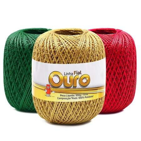 Linha Fial Ouro com 100g 117mts