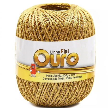 Linha Fial Ouro com 100g 117mts