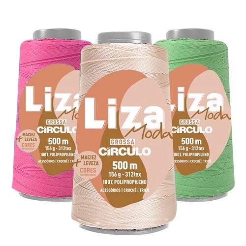 Linha Liza Grossa Circulo 500m Cor Turquesa 2207 - Carmenn