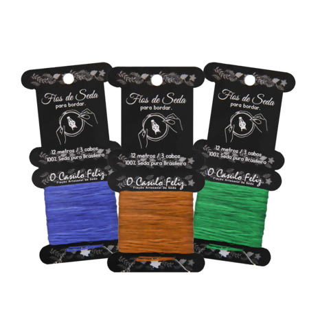 Linha Seda Pura para Bordar O Casulo Feliz