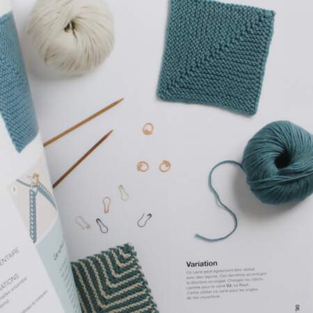 Livro 50 Carrés Pour Débuter Au Tricot
