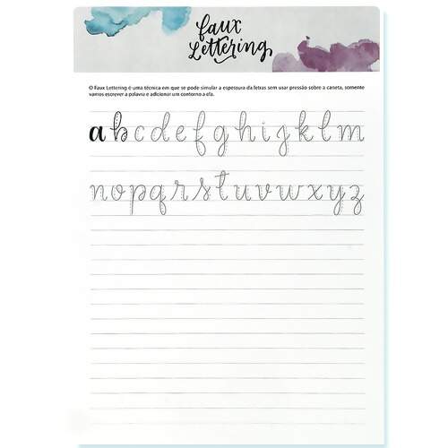 Livro de Bloco Lettering A4 Cis 180g com 28 Folhas