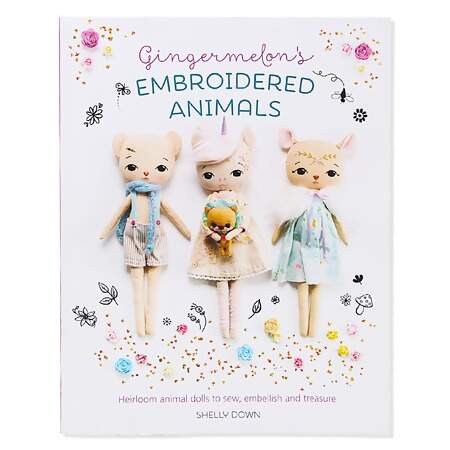 Livro Gingermelons Embroidered Animals Inglês