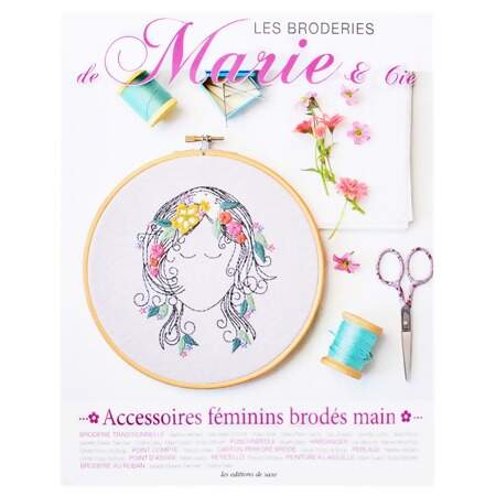 Livro Les Broderies Marie e Cie Nº 19 Accessoires Féminins Brodés Main