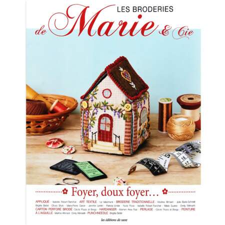 Livro Les Broderies Marie e Cie Nº 20 Foyer, Doux Foyer