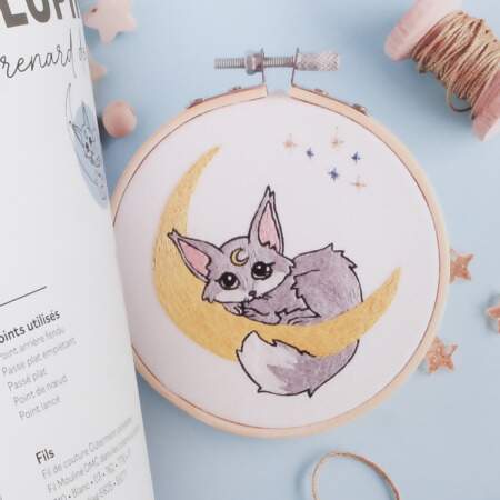Livro Mes Animaux Kawai en Broderie 