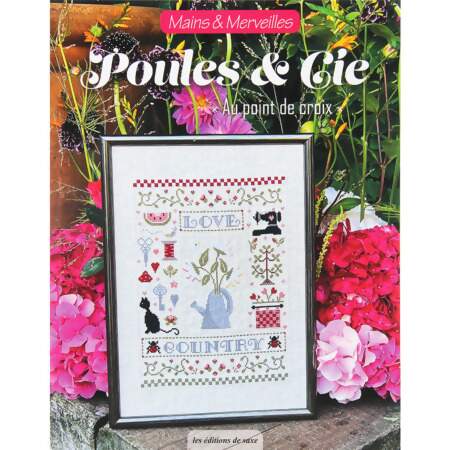 Livro Poules e Cie Au Point de Croix