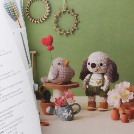 Livro Tendres Animaux Au Crochet - 12 Amigurumis 