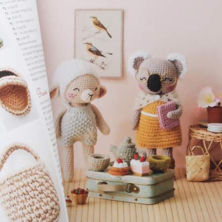 Livro Tendres Animaux Au Crochet - 12 Amigurumis 