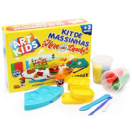 Kit de Massinhas de Modelar Acrilex R.40070 Hora do Lanche Art Kids