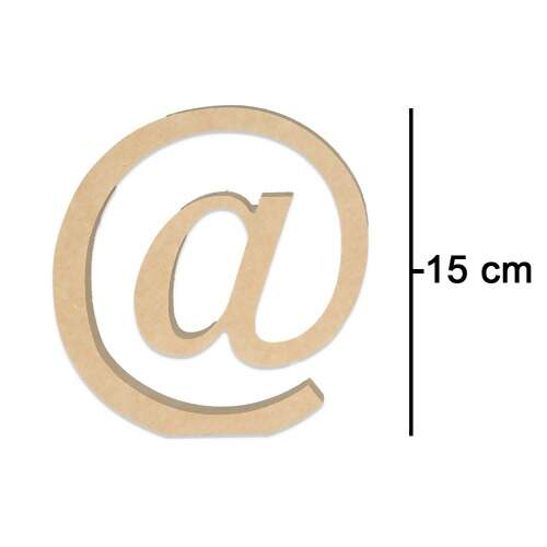 Letras Fat Art de MDF - Tamanho 15 cm - 1 unidade FL