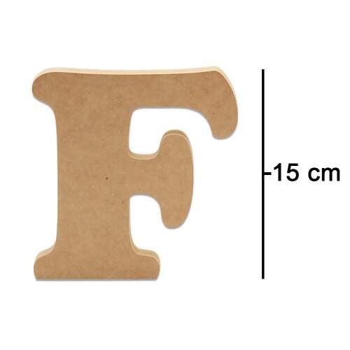 Letras Fat Art de MDF - Tamanho 15 cm - 1 unidade FL