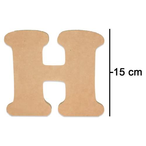 Letras Fat Art de MDF - Tamanho 15 cm - 1 unidade FL