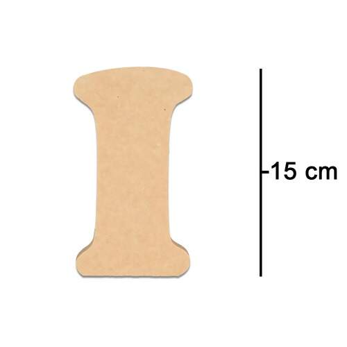 Letras Fat Art de MDF - Tamanho 15 cm - 1 unidade FL