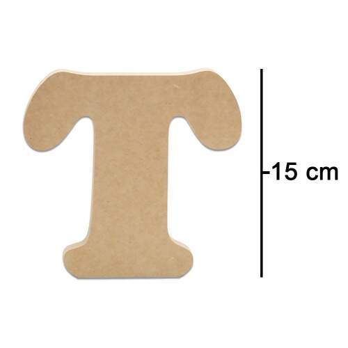 Letras Fat Art de MDF - Tamanho 15 cm - 1 unidade FL