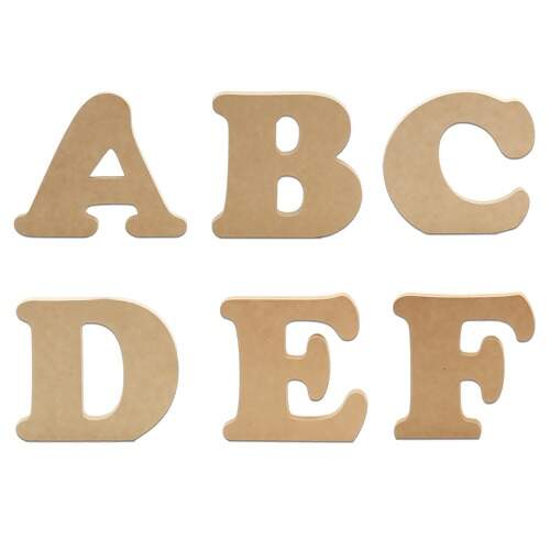 Letras Fat Art de MDF - Tamanho 15 cm - 1 unidade FL