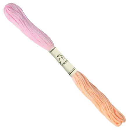 Linha Meada Tingida Bicolor Tom Pastel VM Feito à Mão 8mts