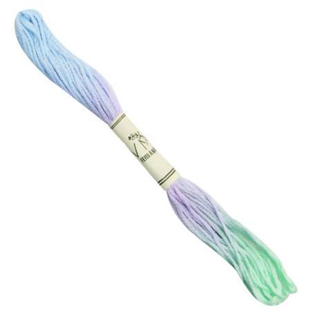 Linha Meada Tingida Tie Dye Tom Pastel VM Feito à Mão 8mts