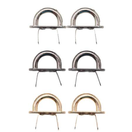 Meia Argola Fixa Para Bolsa 30mm com 02 Und