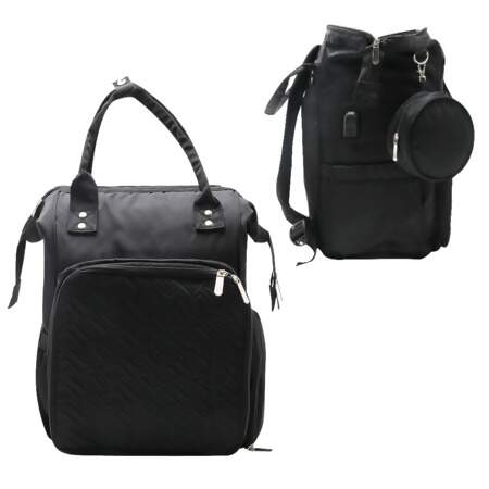 Mochila de Armazenamento de Fios, Crochê, Tricô com USB FL