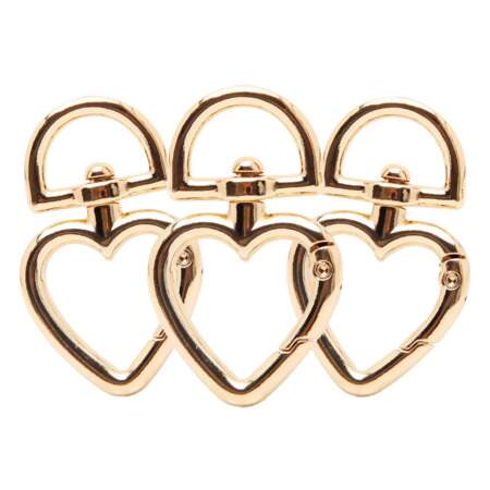 Mosquetão Articulado Coração 27mm com 06 Und