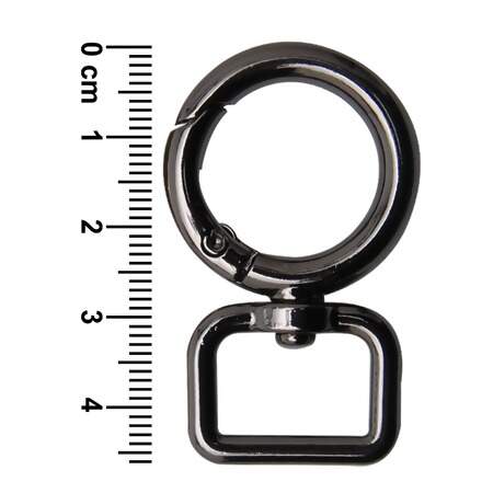 Mosquetão Redondo Circulo 1,7 x 4,6cm com 06 Und