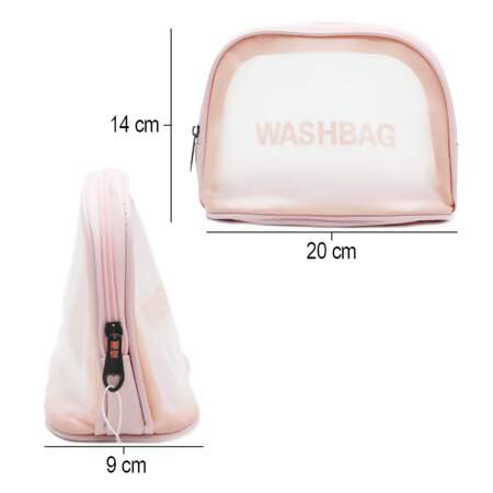 Necessaire Bolsa Washbag Impermeável Transparente