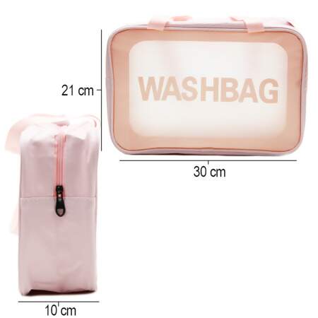 Necessaire Bolsa Washbag Impermeável Transparente FL