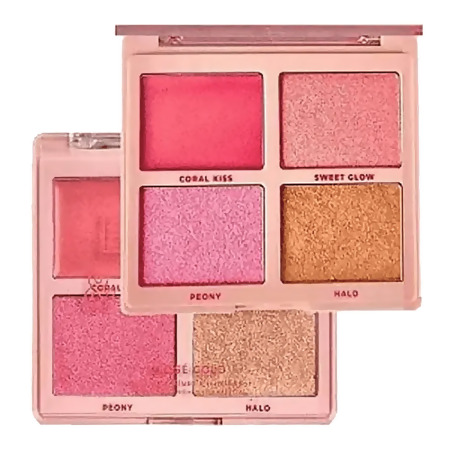 Paleta de Blush e Iluminador Shine Ruby Rose