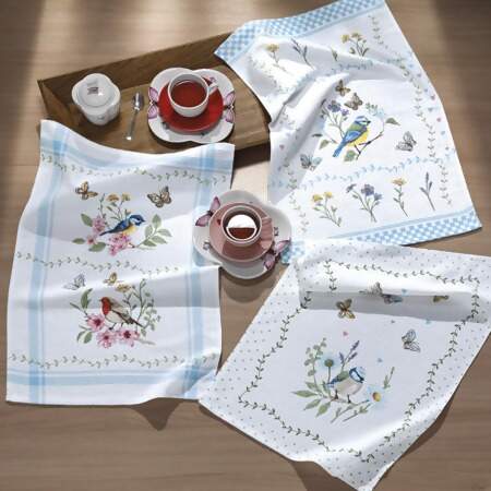 Pano de Copa Felpudo Dohler Prata 31897 Jardim 03 45x65cm