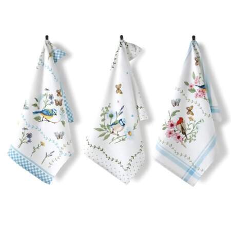 Pano de Copa Felpudo Dohler Prata 31897 Jardim 03 45x65cm