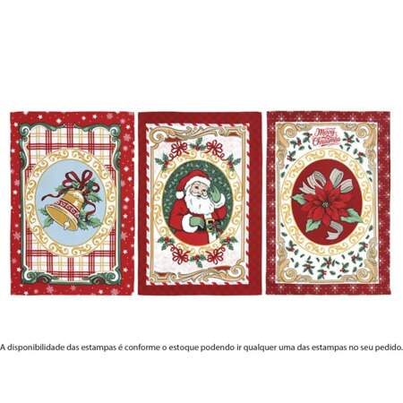 Pano de Copa Felpudo Dohler Prata Natal 117 45x65cm