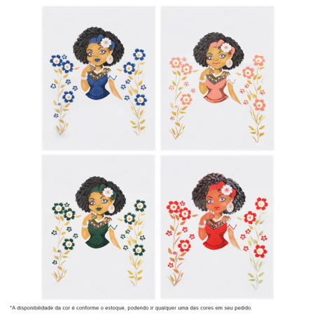 Pano de Prato Saia Extra Artesã Estilotex Coleção Bonecas 72x45cm FL