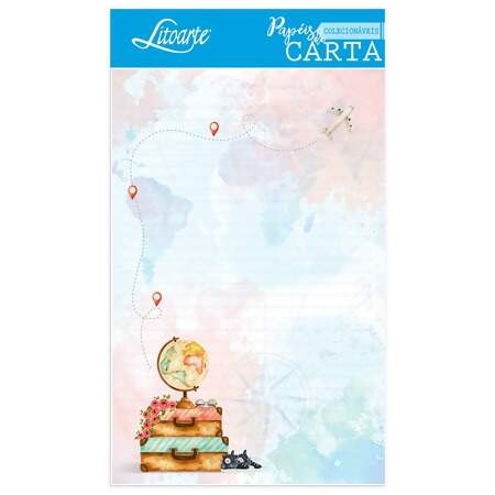 Papel de Carta Litoarte PEC com 05 Und