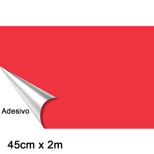 Papel Contact Linha Colorido Fosco 45cm x 2mts