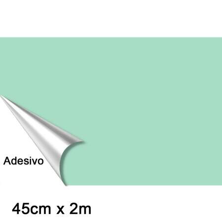 Papel Contact Linha Colorido Fosco 45cm x 2mts