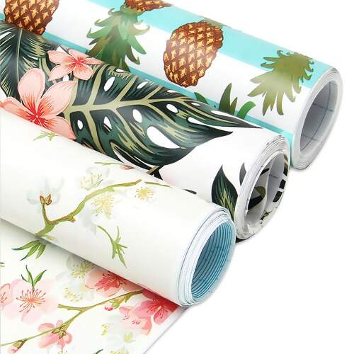 Papel Contact Linha Floral 45cm x 2mts