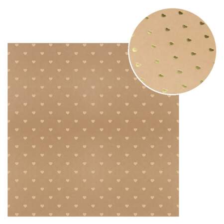Papel para Scrapbook com Hot Estamping Litoarte SH30 30 x 30 cm 