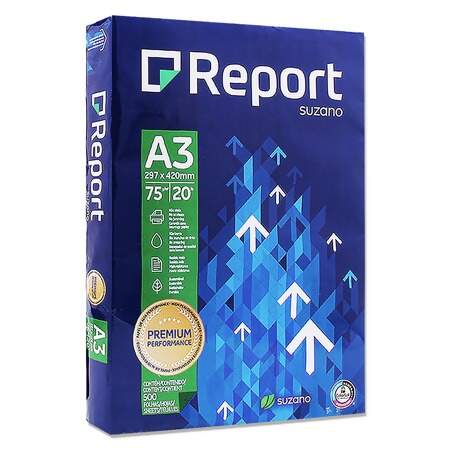 Papel Sulfite A3 Suzano Report Premium com 500 Folhas