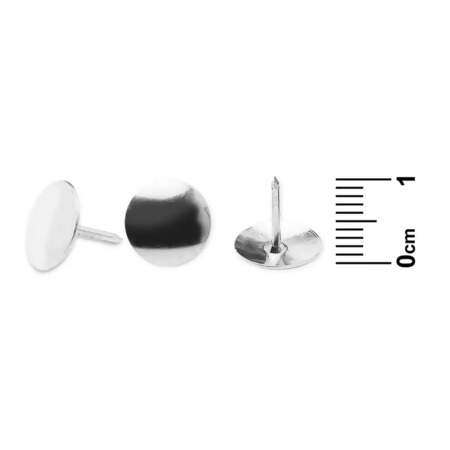 Percevejo Niquelado Bacchi N.02 Blister Box com 100 Und