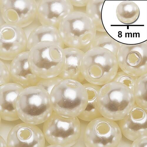Pérola N.08 8mm Cores com 48g