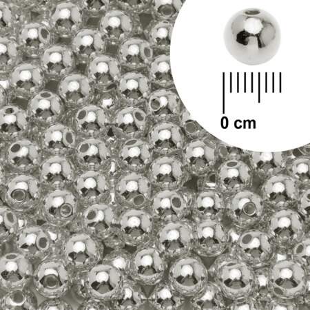 Pérola ABS Metalizada Circulo 08mm 250g