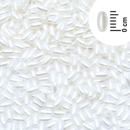 Arroz Pérola ABS com Furo Passante 3x6mm 48g
